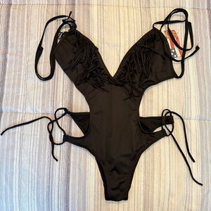 Dippin Daisy,s Swimsuit black size L New with tags